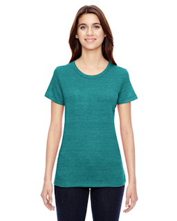 Sample of Alternative 01940E1 Ladies' Ideal Eco-Jersey T-Shirt in ECO TR VIRIDIAN from side front