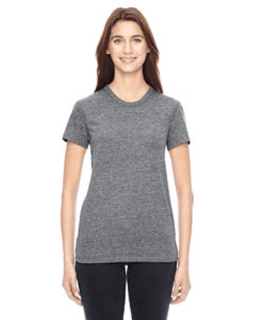 Sample of Alternative 01978E1 Ladies' Ideal Eco Jersey Triblend Pocket T-Shirt in ECO GREY from side front