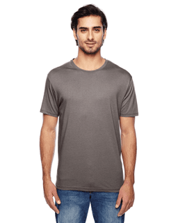 Sample of Alternative 02814MR Men's Pre-Game Cotton Modal T-Shirt in NICKEL from side front