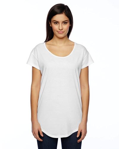 Sample of Alternative 03499MR Ladies' Origin Cotton Modal T-Shirt in WHITE style