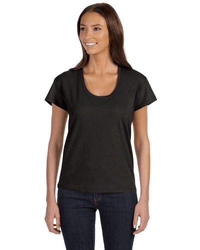 Sample of Alternative 04521C1 Ladies' Roadtrip T-Shirt in BLACK style