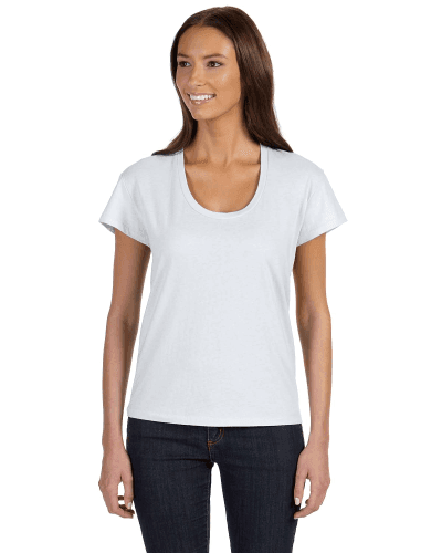 Sample of Alternative 04521C1 Ladies' Roadtrip T-Shirt in WHITE style