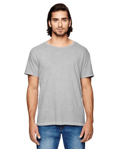 Sample of Alternative 04850C1 Men's Heritage Garment-Dyed Distressed T-Shirt in GREY PIGMENT style