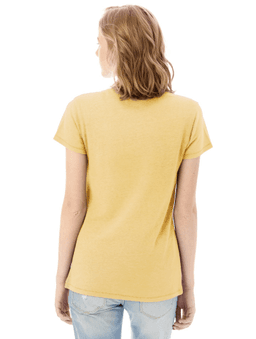 Sample of Alternative 05052BP Ladies' Keepsake Vintage Jersey T-Shirt in MAIZE from side back