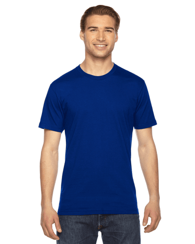 Sample of American Apparel 2001 Unisex Fine Jersey USA Made T-Shirt in LAPIS style