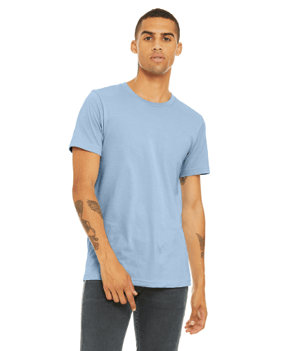 Sample of Canvas 3001 - Unisex Jersey Short-Sleeve T-Shirt in BABY BLUE style