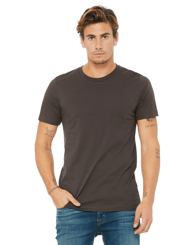 Sample of Canvas 3001 - Unisex Jersey Short-Sleeve T-Shirt in BROWN style