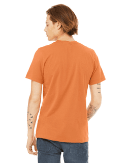 Sample of Canvas 3001 - Unisex Jersey Short-Sleeve T-Shirt in BURNT ORANGE from side back