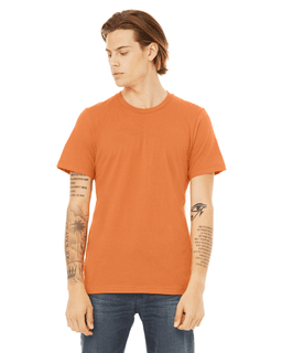 Sample of Canvas 3001 - Unisex Jersey Short-Sleeve T-Shirt in BURNT ORANGE from side front