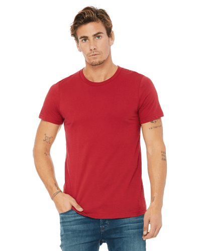 Sample of Canvas 3001 - Unisex Jersey Short-Sleeve T-Shirt in CANVAS RED style