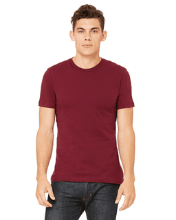 Sample of Canvas 3001 - Unisex Jersey Short-Sleeve T-Shirt in CARDINAL from side front