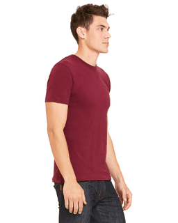 Sample of Canvas 3001 - Unisex Jersey Short-Sleeve T-Shirt in CARDINAL from side sleeveleft