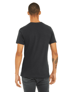 Sample of Canvas 3001 - Unisex Jersey Short-Sleeve T-Shirt in DARK GREY from side back