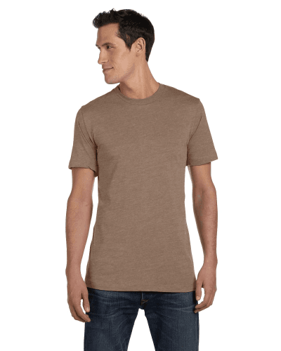 Sample of Canvas 3001 - Unisex Jersey Short-Sleeve T-Shirt in HEATHER BROWN style