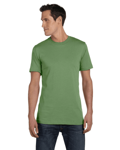 Sample of Canvas 3001 - Unisex Jersey Short-Sleeve T-Shirt in HEATHER GREEN style