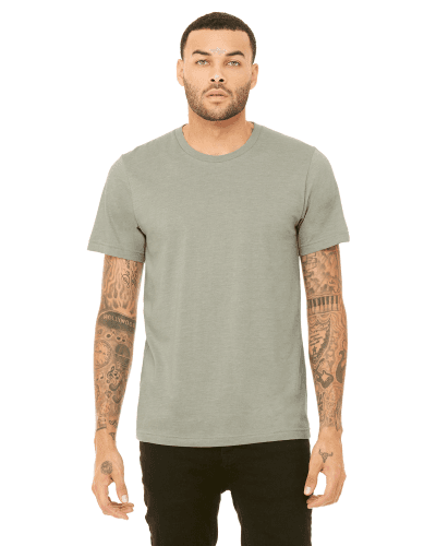 Sample of Canvas 3001 - Unisex Jersey Short-Sleeve T-Shirt in HEATHER STONE style