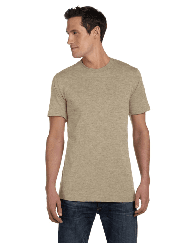 Sample of Canvas 3001 - Unisex Jersey Short-Sleeve T-Shirt in HEATHER TAN style