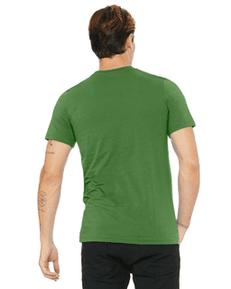 Sample of Canvas 3001 - Unisex Jersey Short-Sleeve T-Shirt in LEAF from side back