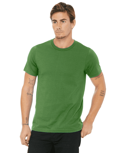 Sample of Canvas 3001 - Unisex Jersey Short-Sleeve T-Shirt in LEAF style