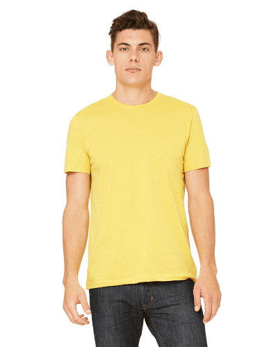 Sample of Canvas 3001 - Unisex Jersey Short-Sleeve T-Shirt in MAIZE YELLOW style