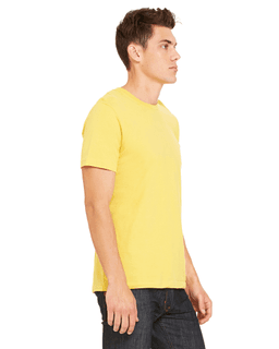 Sample of Canvas 3001 - Unisex Jersey Short-Sleeve T-Shirt in MAIZE YELLOW from side sleeveleft