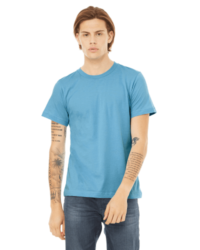 Sample of Canvas 3001 - Unisex Jersey Short-Sleeve T-Shirt in OCEAN BLUE style