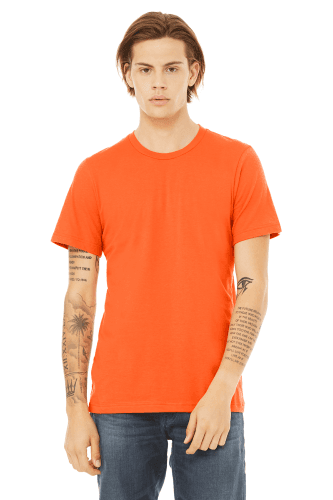 Sample of Canvas 3001 - Unisex Jersey Short-Sleeve T-Shirt in ORANGE style