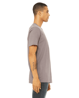 Sample of Canvas 3001 - Unisex Jersey Short-Sleeve T-Shirt in PEBBLE BROWN from side sleeveleft