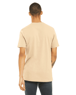 Sample of Canvas 3001 - Unisex Jersey Short-Sleeve T-Shirt in SOFT CREAM from side back