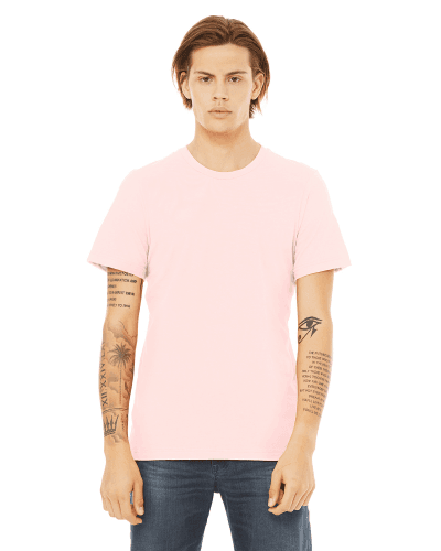 Sample of Canvas 3001 - Unisex Jersey Short-Sleeve T-Shirt in SOFT PINK style