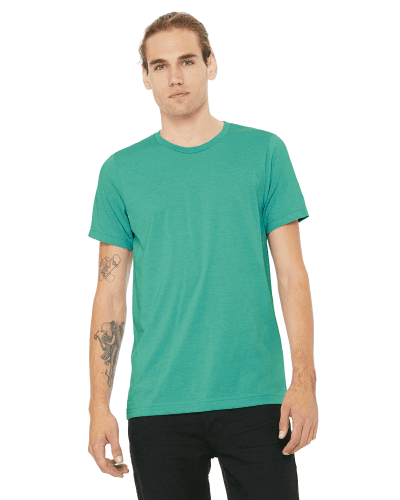 Sample of Canvas 3001 - Unisex Jersey Short-Sleeve T-Shirt in TEAL style