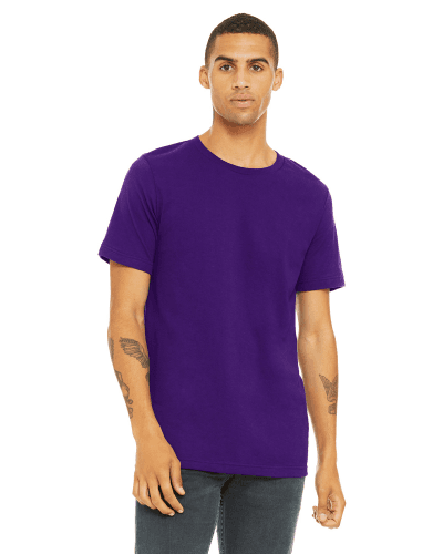 Sample of Canvas 3001 - Unisex Jersey Short-Sleeve T-Shirt in TEAM PURPLE style