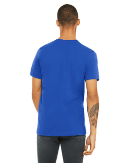 Sample of Canvas 3001 - Unisex Jersey Short-Sleeve T-Shirt in TRUE ROYAL from side back