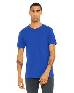 Sample of Canvas 3001 - Unisex Jersey Short-Sleeve T-Shirt in TRUE ROYAL from side front