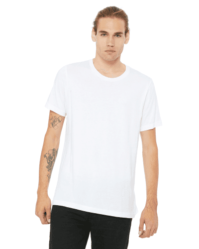 Sample of Canvas 3001 - Unisex Jersey Short-Sleeve T-Shirt in WHITE style