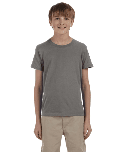 Sample of Canvas 3001Y - Youth Jersey Short-Sleeve T-Shirt in GREY TRIBLEND style