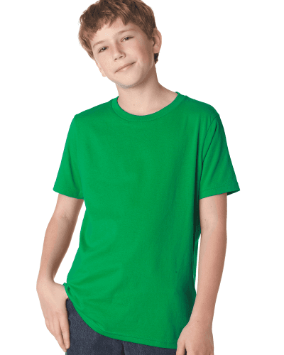 Sample of Next Level 3310 - Boy's Cotton Crew in KELLY GREEN style