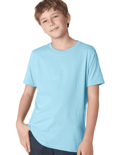 Sample of Next Level 3310 - Boy's Cotton Crew in LIGHT BLUE style