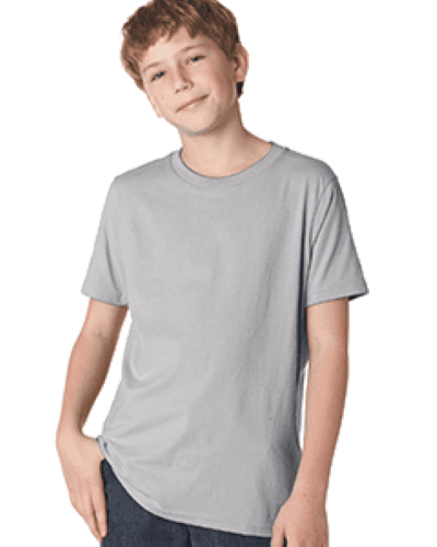 Sample of Next Level 3310 - Boy's Cotton Crew in LIGHT GRAY style