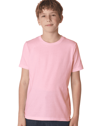 Sample of Next Level 3310 - Boy's Cotton Crew in LIGHT PINK style