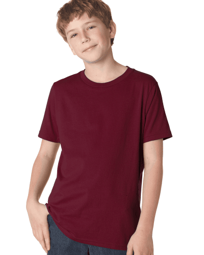 Sample of Next Level 3310 - Boy's Cotton Crew in MAROON style