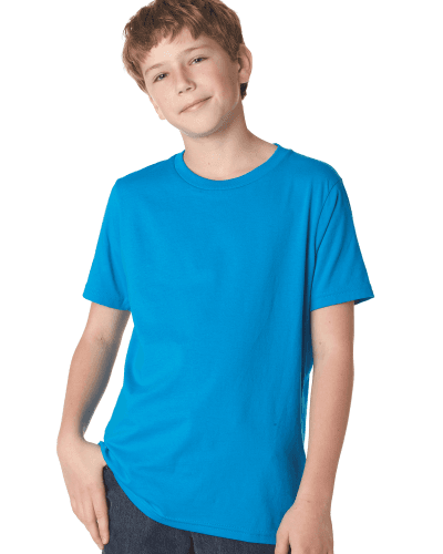 Sample of Next Level 3310 - Boy's Cotton Crew in TURQUOISE style