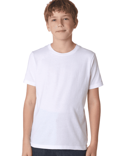 Sample of Next Level 3310 - Boy's Cotton Crew in WHITE style