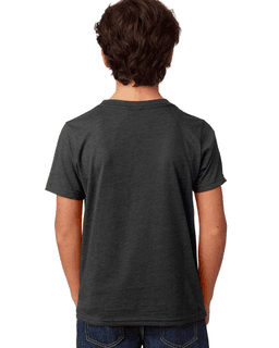 Sample of Next Level 3312 - Youth CVC Crew in CHARCOAL from side back