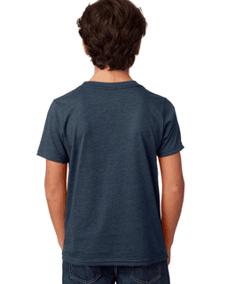 Sample of Next Level 3312 - Youth CVC Crew in MIDNIGHT NAVY from side back