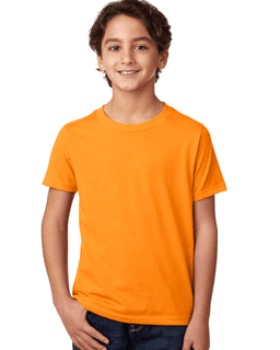 Sample of Next Level 3312 - Youth CVC Crew in ORANGE from side front