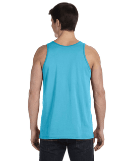 Sample of Bella+Canvas 3480 - Unisex Jersey Tank in AQUA TRIBLEND from side back