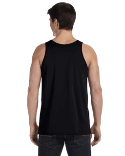 Sample of Bella+Canvas 3480 - Unisex Jersey Tank in BLACK from side back