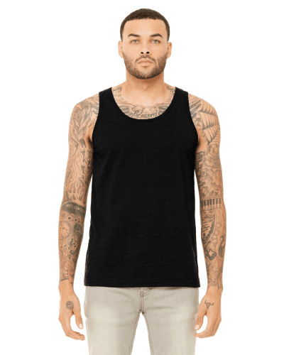 Sample of Bella+Canvas 3480 - Unisex Jersey Tank in BLACK HEATHER style