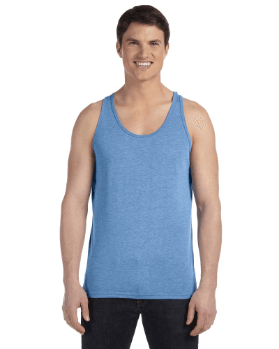 Sample of Bella+Canvas 3480 - Unisex Jersey Tank in BLUE TRIBLEND style